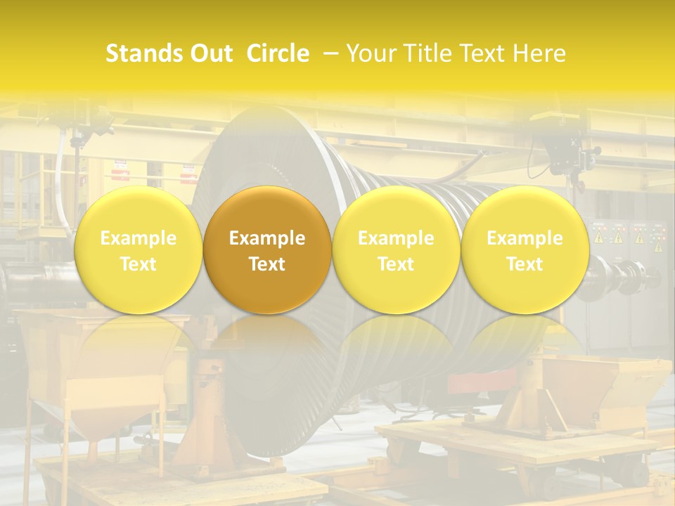 Manufacturing Electricity Technology PowerPoint Template