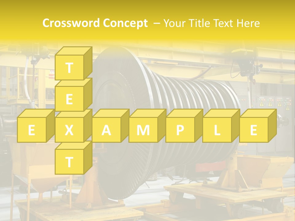 Manufacturing Electricity Technology PowerPoint Template
