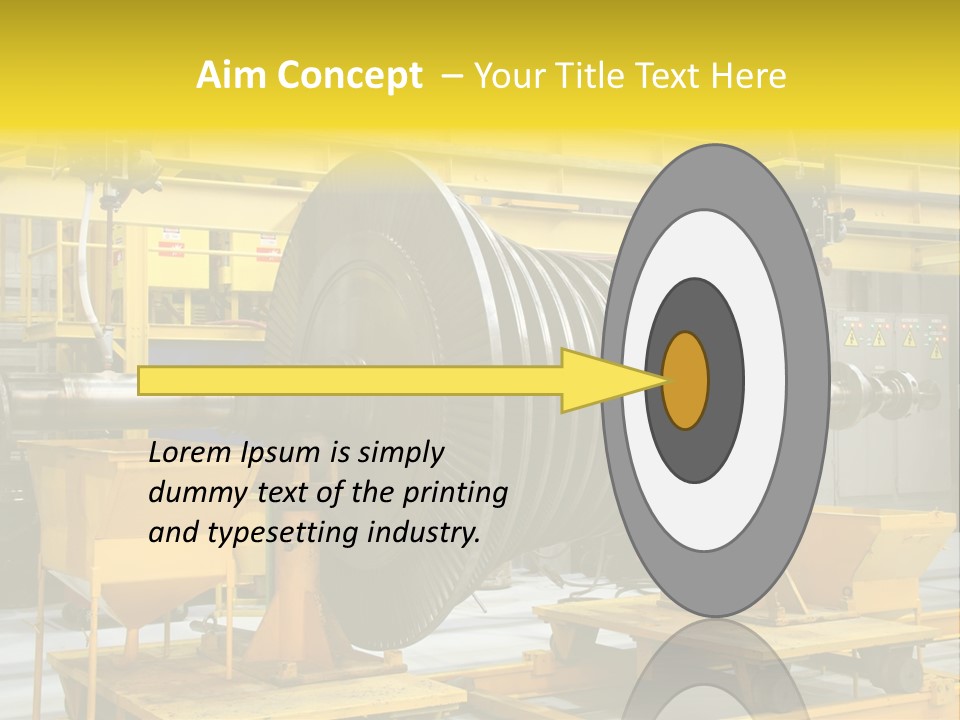 Manufacturing Electricity Technology PowerPoint Template
