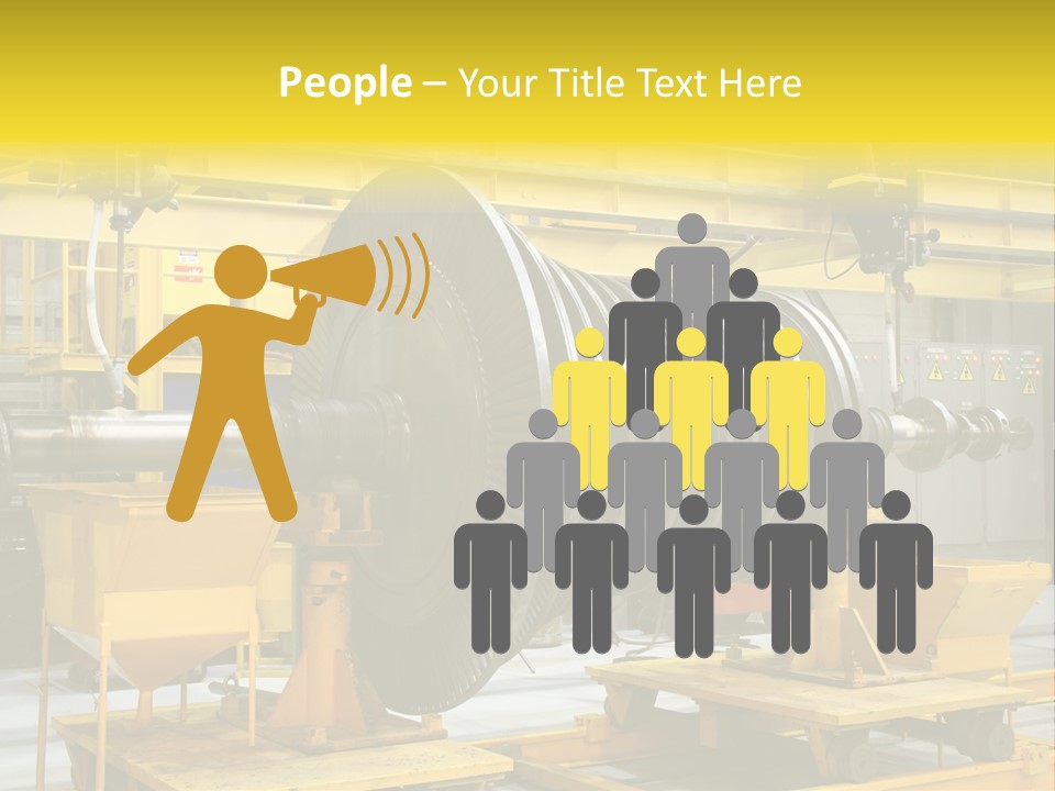 Manufacturing Electricity Technology PowerPoint Template