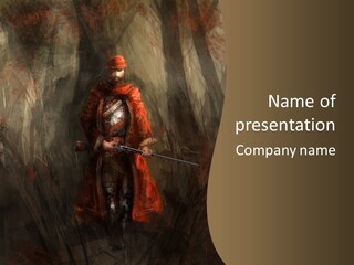 Forest Hunting Painting PowerPoint Template