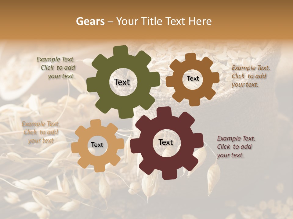 On White Oat Organic PowerPoint Template