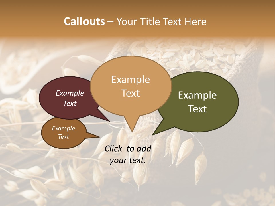 On White Oat Organic PowerPoint Template