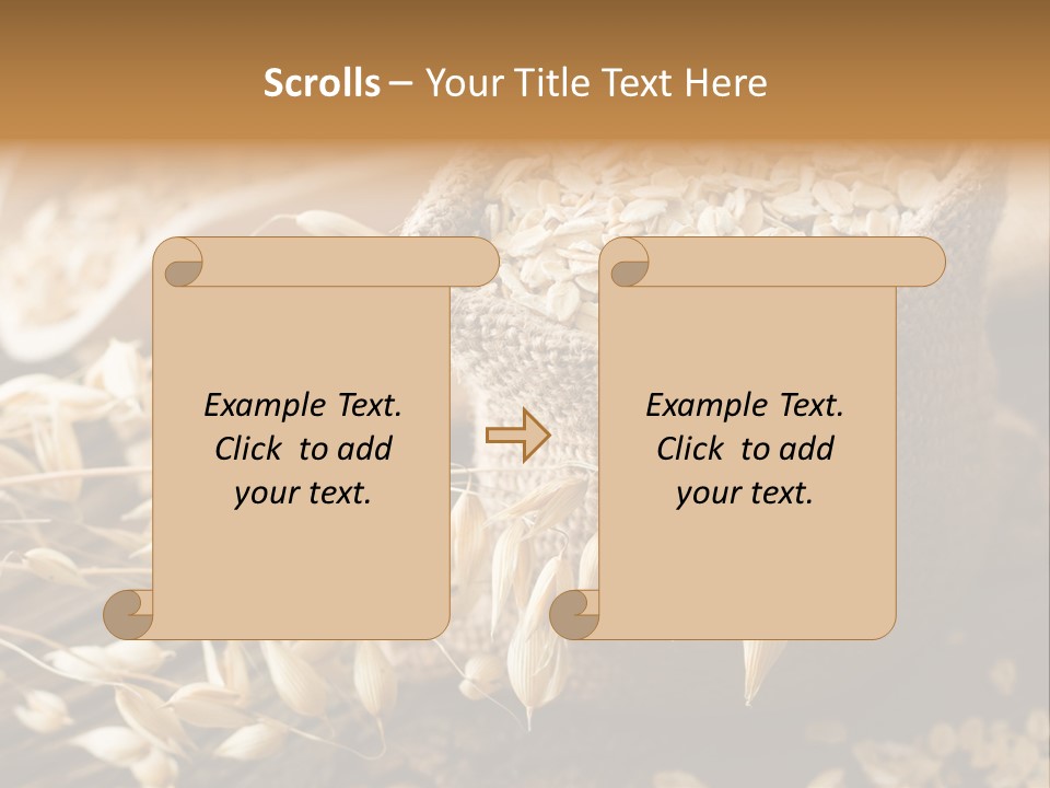 On White Oat Organic PowerPoint Template