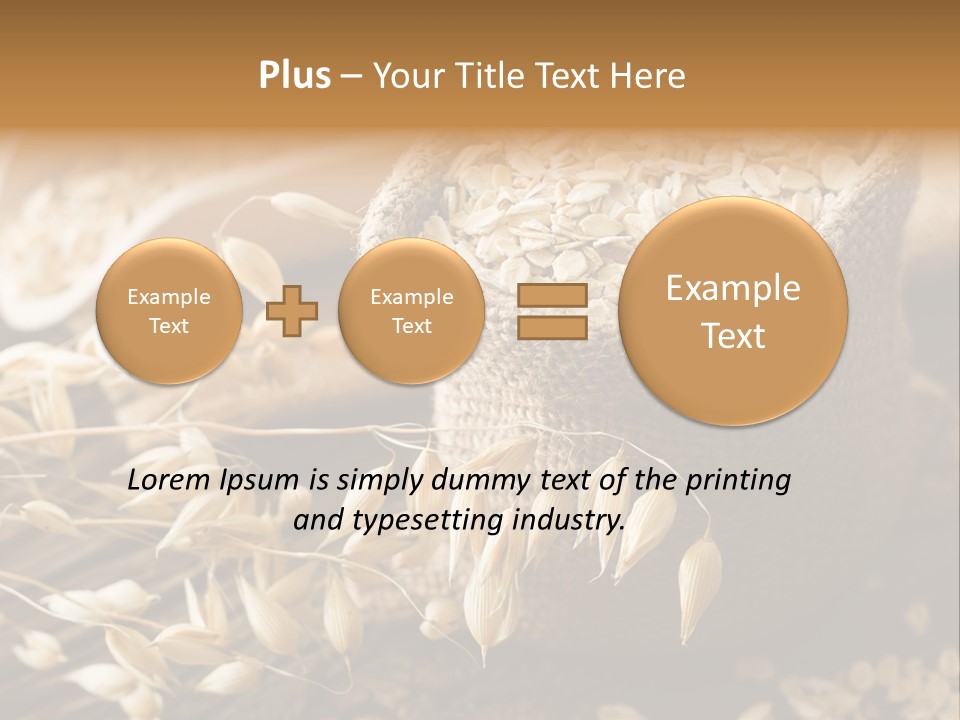 On White Oat Organic PowerPoint Template