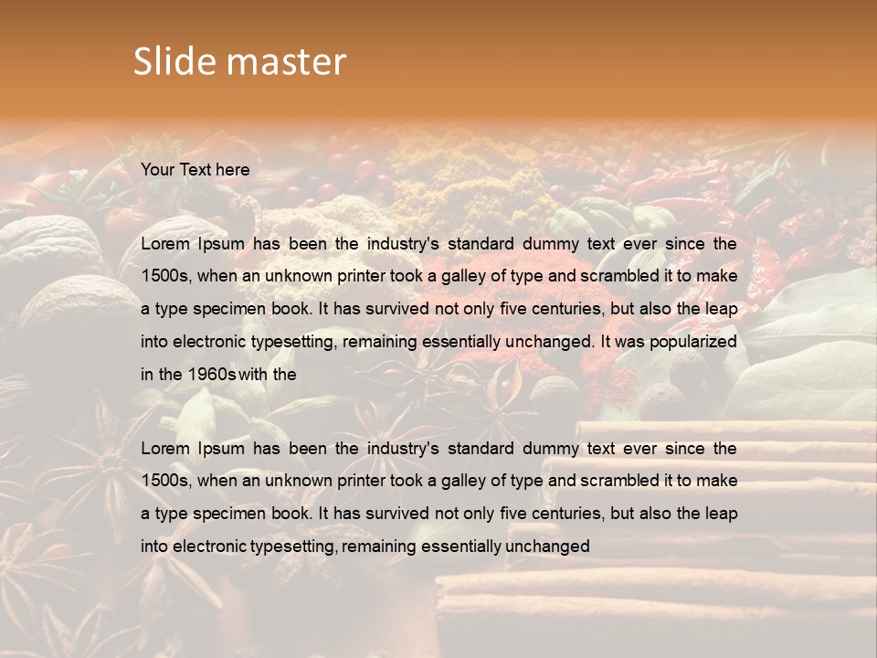Season Recipe Spice PowerPoint Template