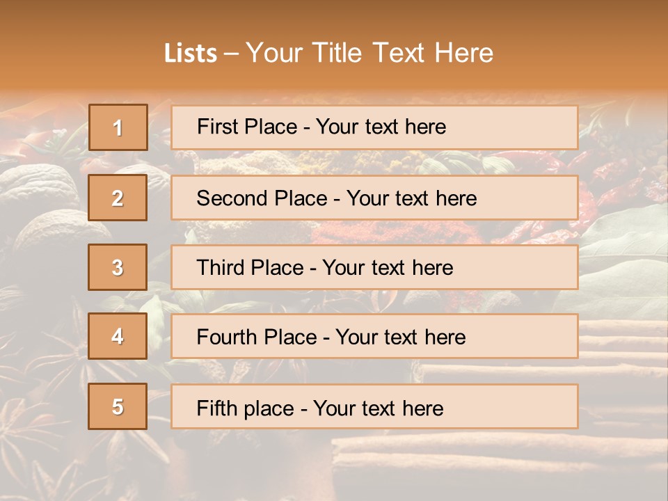 Season Recipe Spice PowerPoint Template