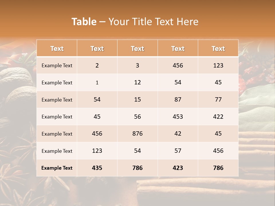 Season Recipe Spice PowerPoint Template