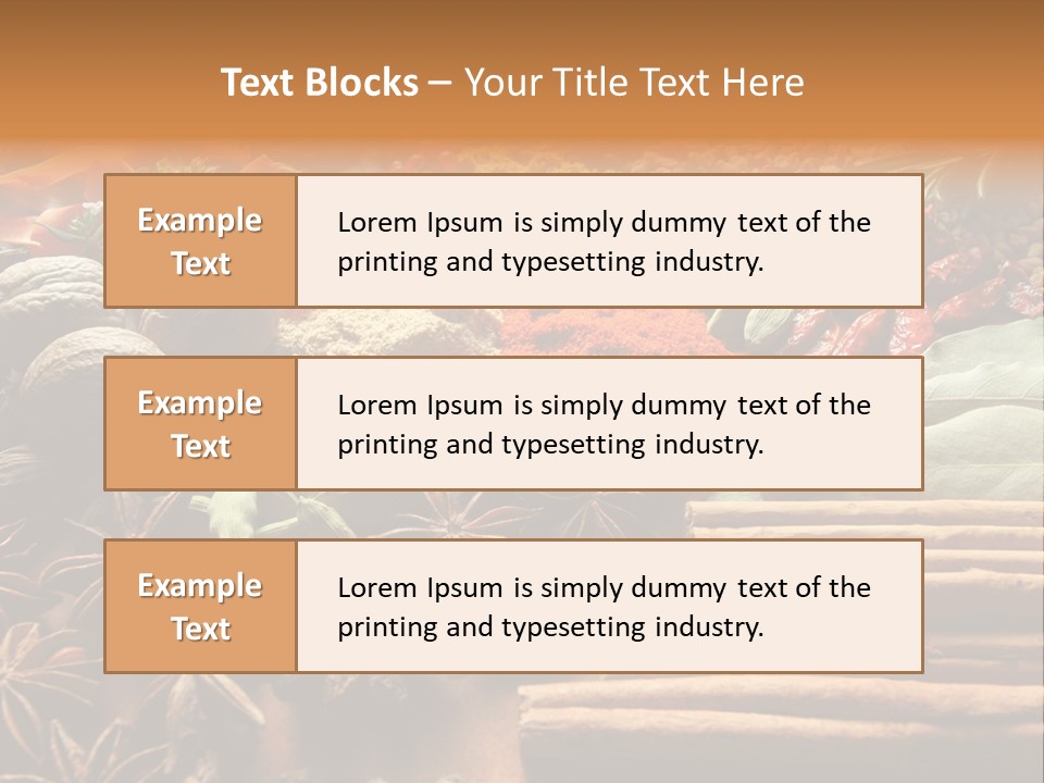 Season Recipe Spice PowerPoint Template