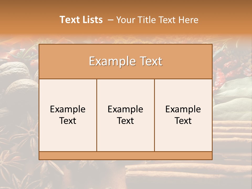 Season Recipe Spice PowerPoint Template