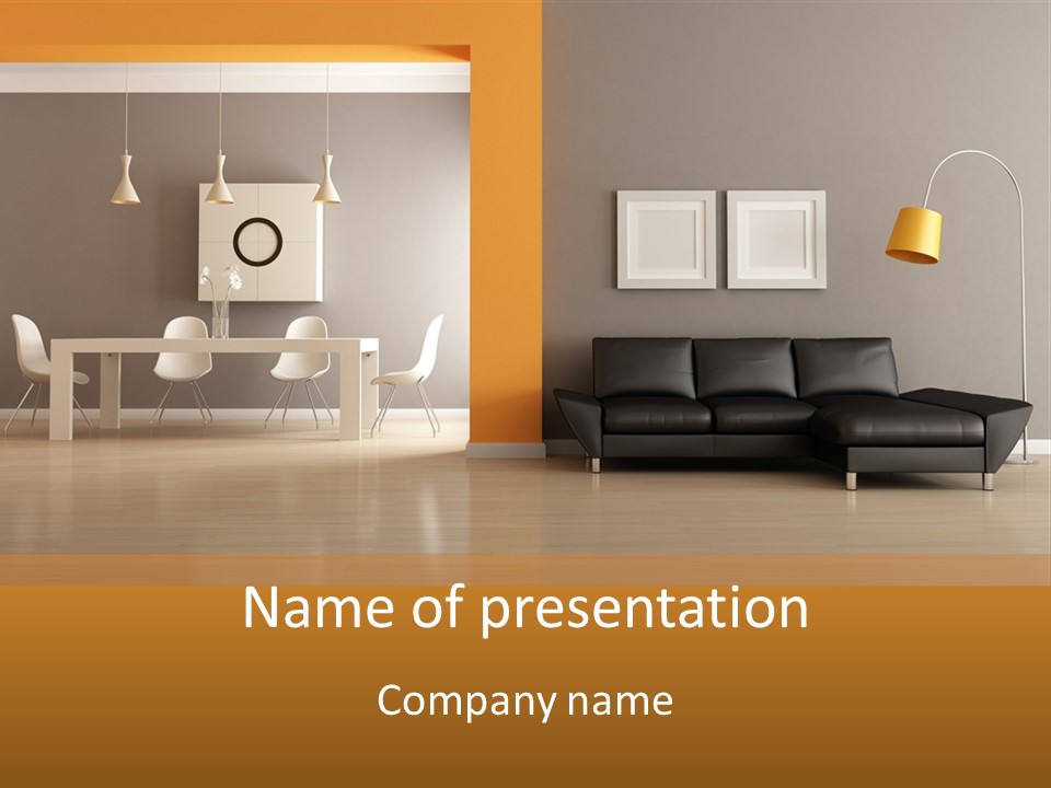 Lounge Floor Horizontal PowerPoint Template