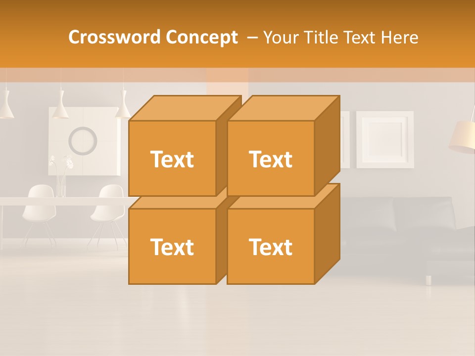 Lounge Floor Horizontal PowerPoint Template