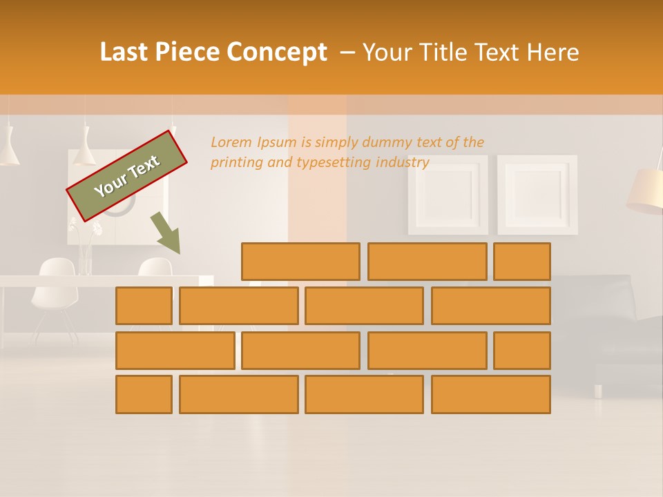 Lounge Floor Horizontal PowerPoint Template
