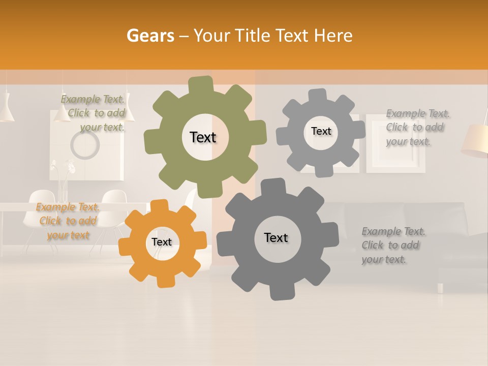 Lounge Floor Horizontal PowerPoint Template
