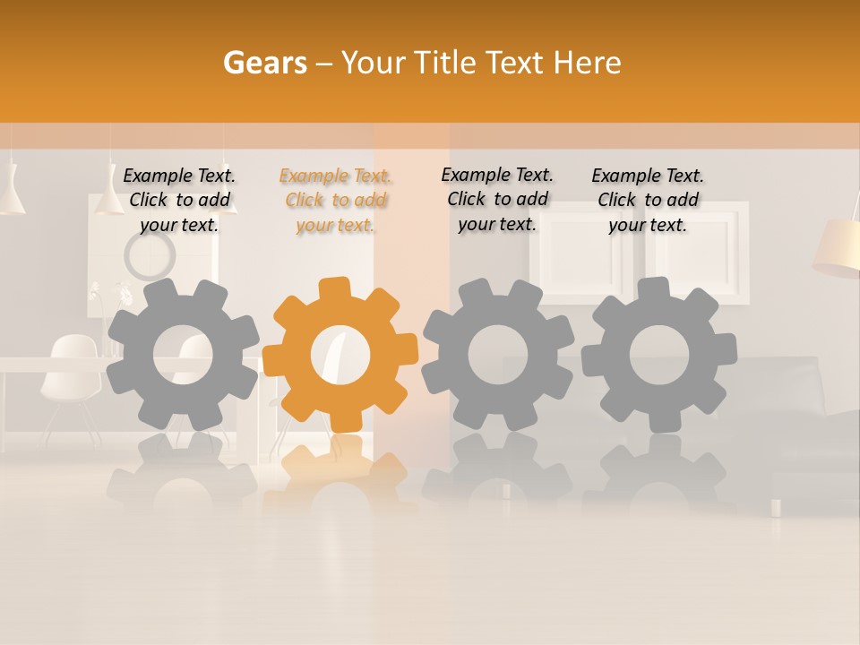 Lounge Floor Horizontal PowerPoint Template