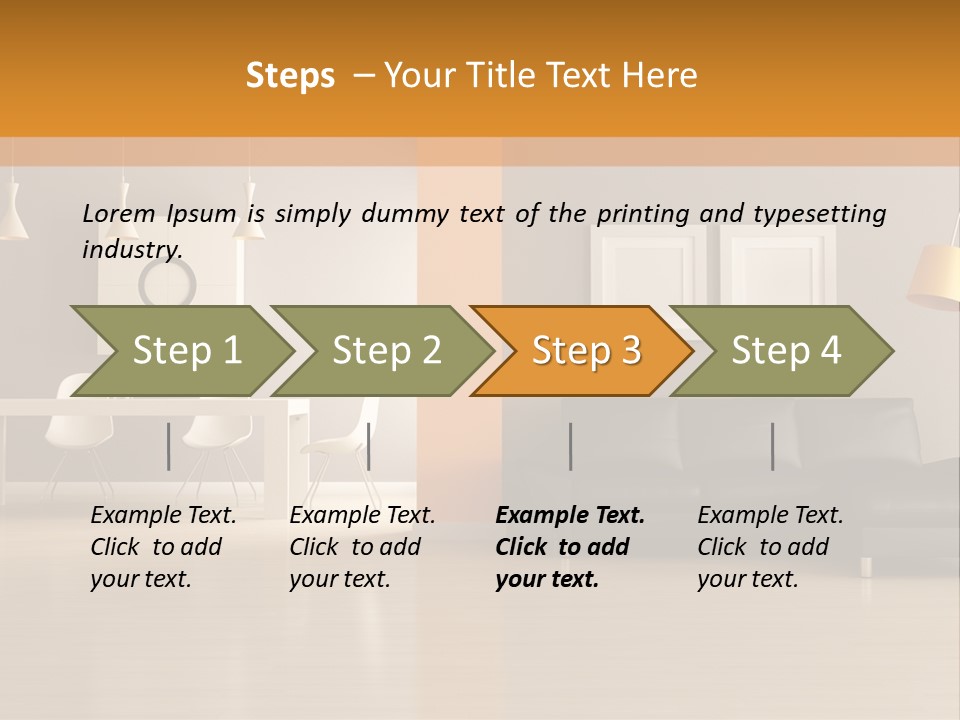 Lounge Floor Horizontal PowerPoint Template