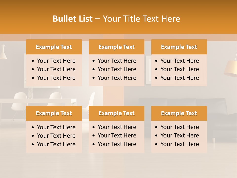 Lounge Floor Horizontal PowerPoint Template