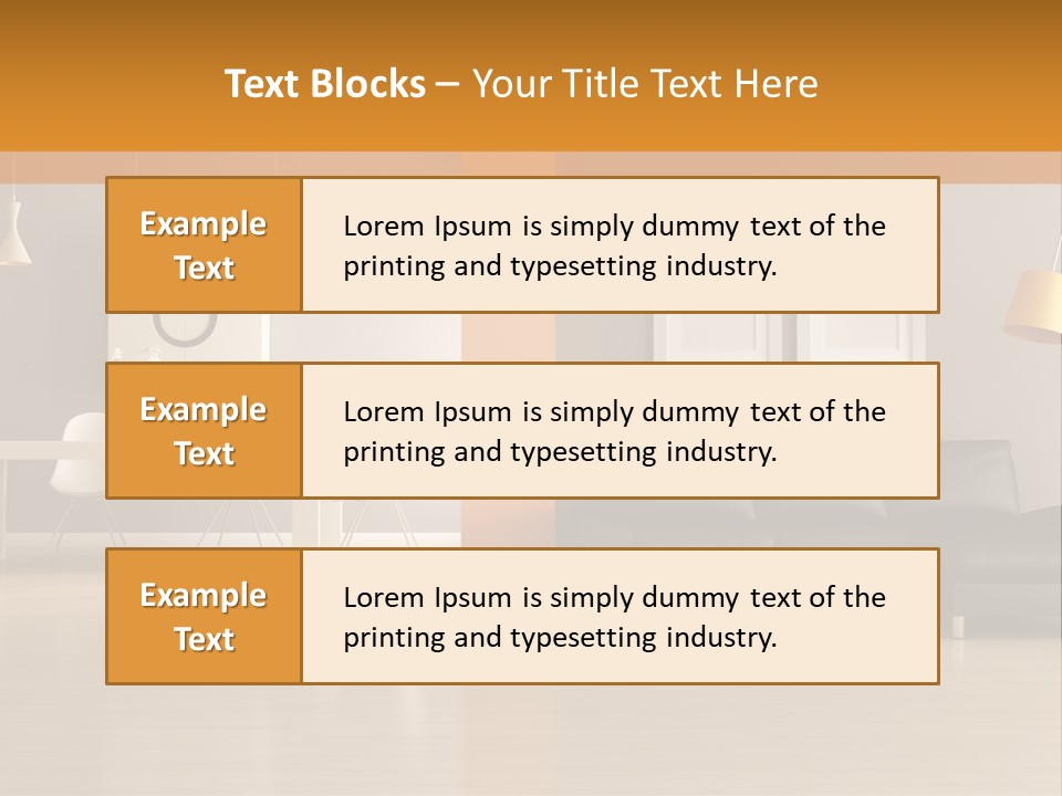 Lounge Floor Horizontal PowerPoint Template