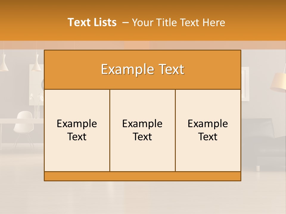 Lounge Floor Horizontal PowerPoint Template