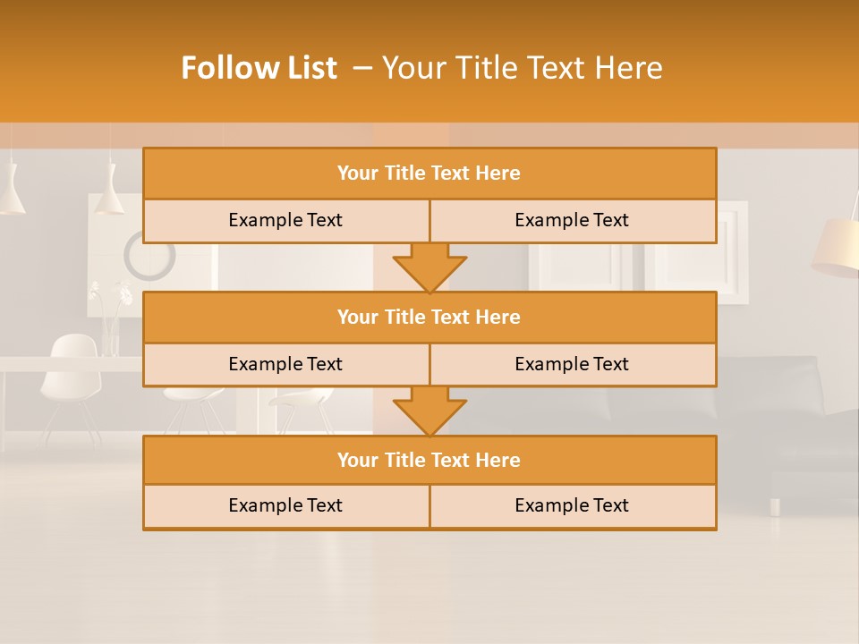 Lounge Floor Horizontal PowerPoint Template