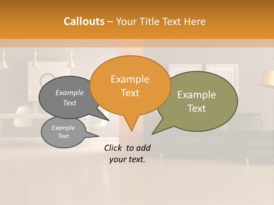 Lounge Floor Horizontal PowerPoint Template