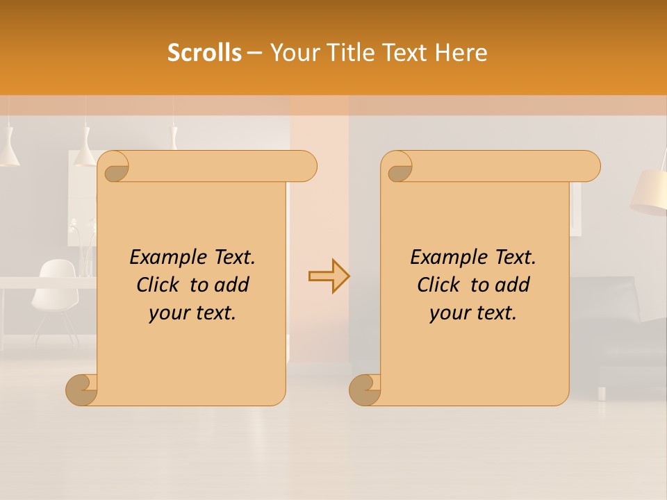 Lounge Floor Horizontal PowerPoint Template