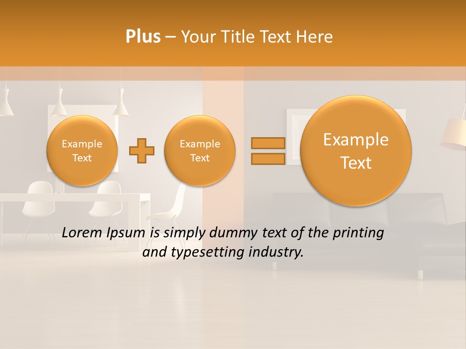 Lounge Floor Horizontal PowerPoint Template