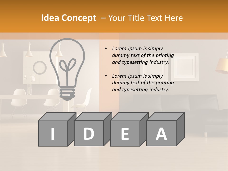 Lounge Floor Horizontal PowerPoint Template