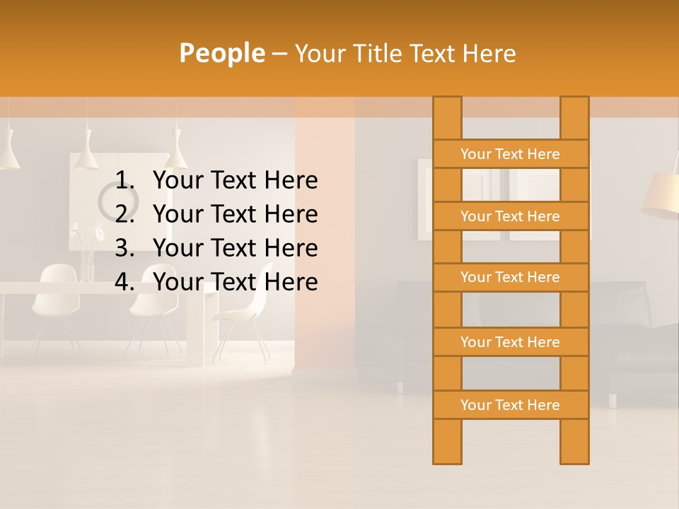 Lounge Floor Horizontal PowerPoint Template