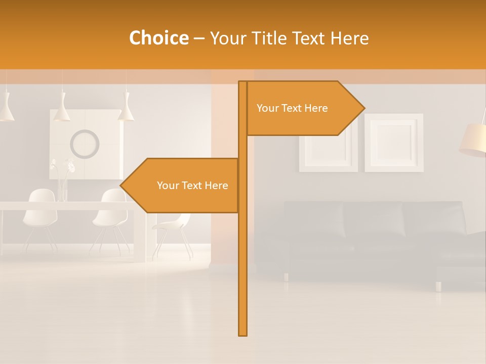Lounge Floor Horizontal PowerPoint Template