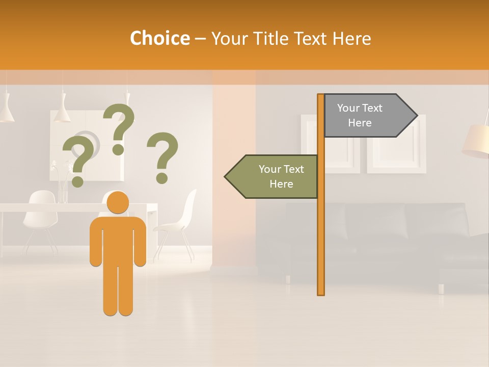 Lounge Floor Horizontal PowerPoint Template
