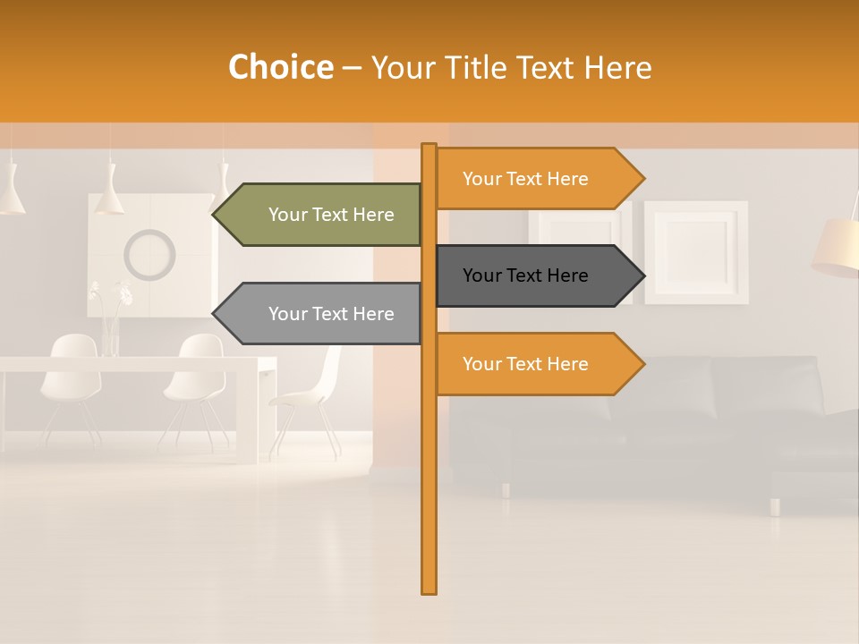 Lounge Floor Horizontal PowerPoint Template
