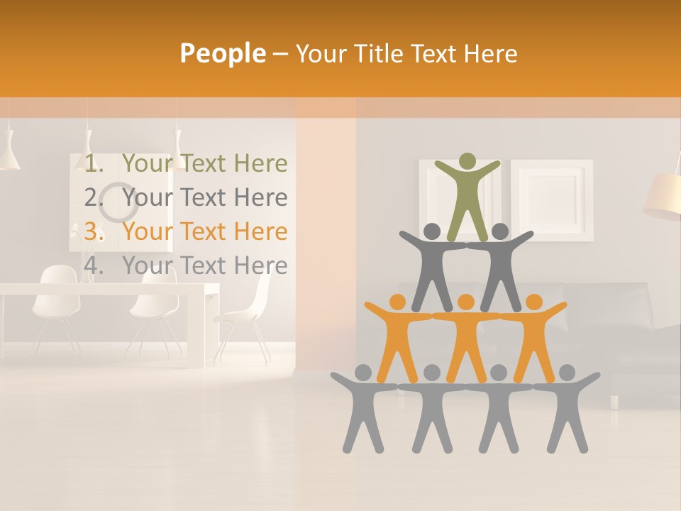 Lounge Floor Horizontal PowerPoint Template