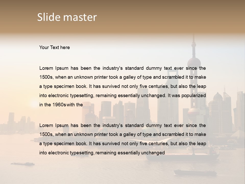 Oriental Central Structure PowerPoint Template