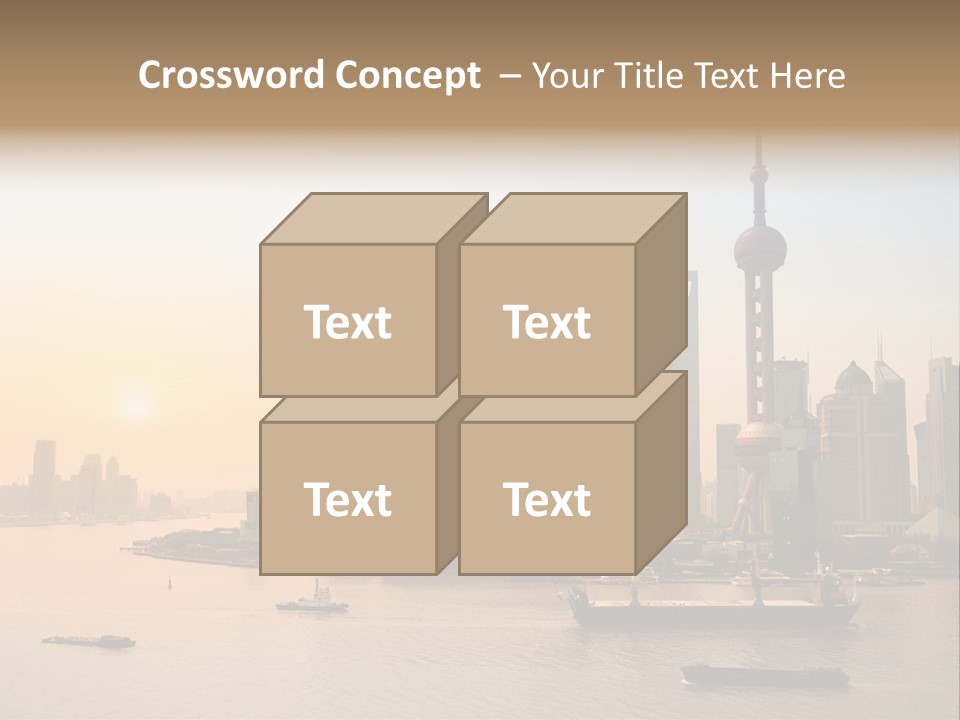 Oriental Central Structure PowerPoint Template