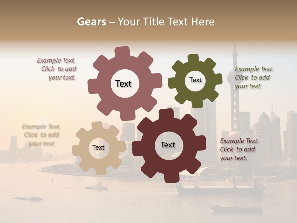 Oriental Central Structure PowerPoint Template