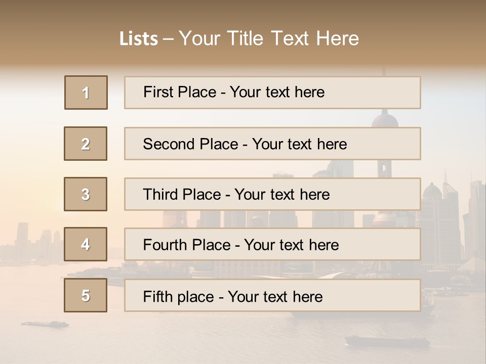 Oriental Central Structure PowerPoint Template