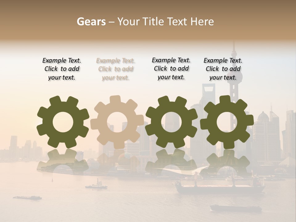 Oriental Central Structure PowerPoint Template