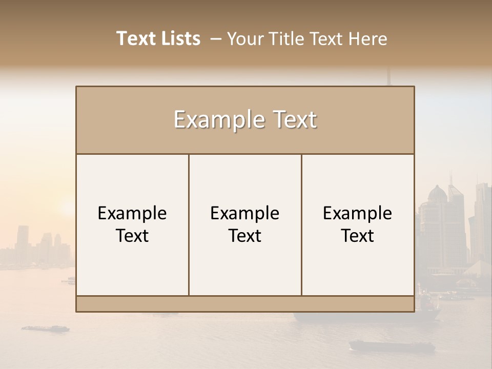 Oriental Central Structure PowerPoint Template