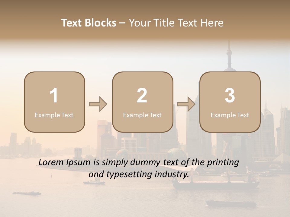Oriental Central Structure PowerPoint Template