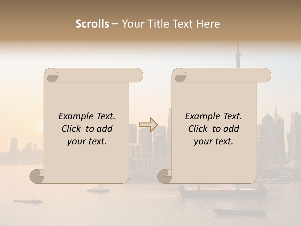 Oriental Central Structure PowerPoint Template