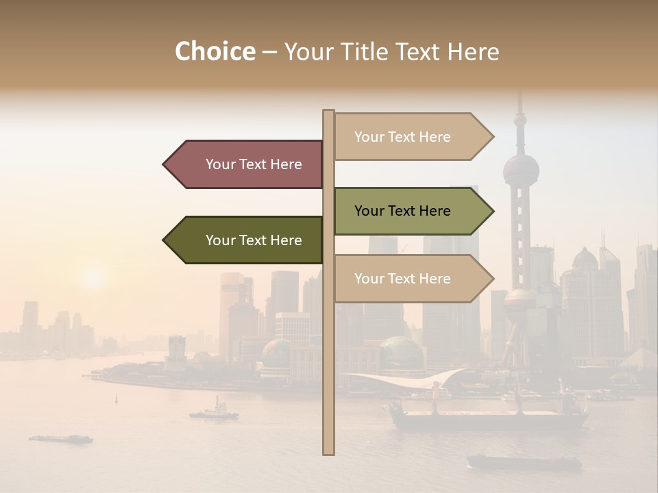 Oriental Central Structure PowerPoint Template