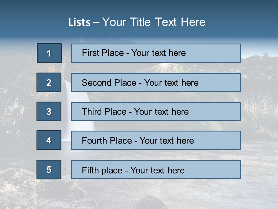 Plant Hike Landscape PowerPoint Template
