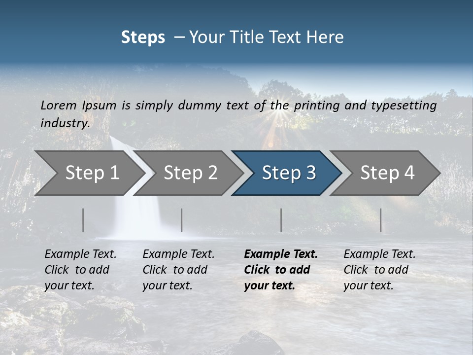 Plant Hike Landscape PowerPoint Template