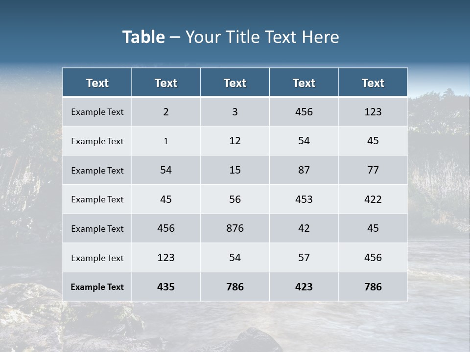 Plant Hike Landscape PowerPoint Template
