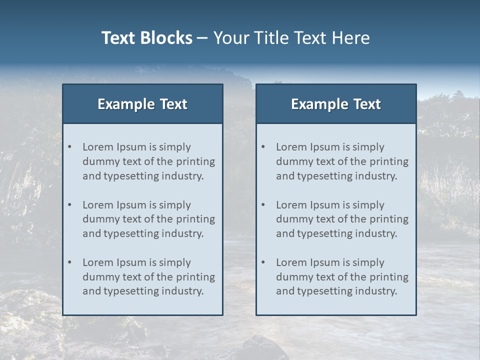 Plant Hike Landscape PowerPoint Template