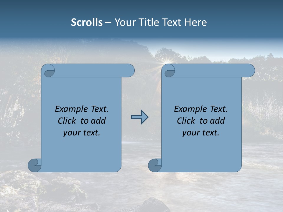 Plant Hike Landscape PowerPoint Template