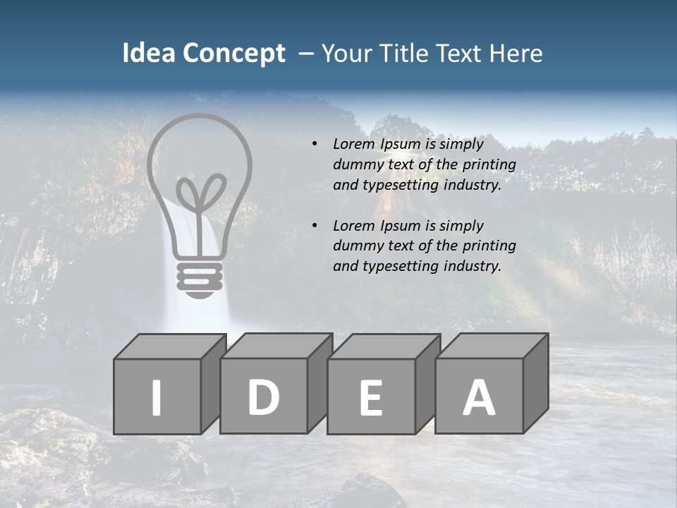 Plant Hike Landscape PowerPoint Template