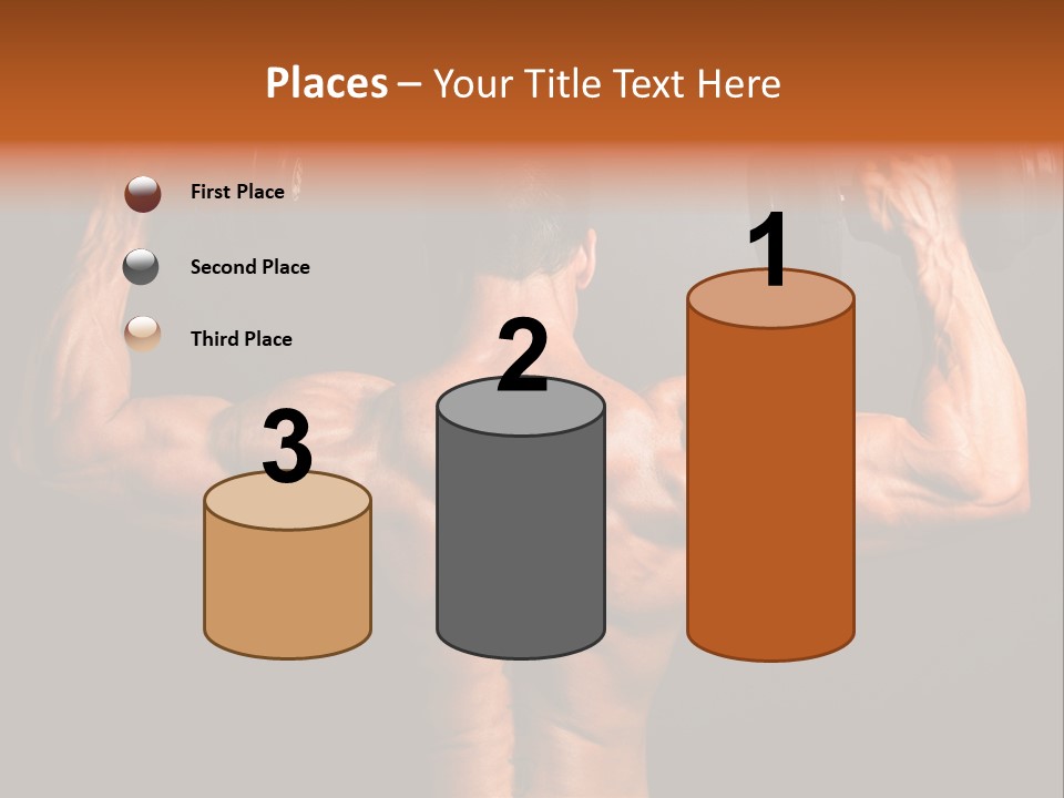 Black Background Workout Young PowerPoint Template