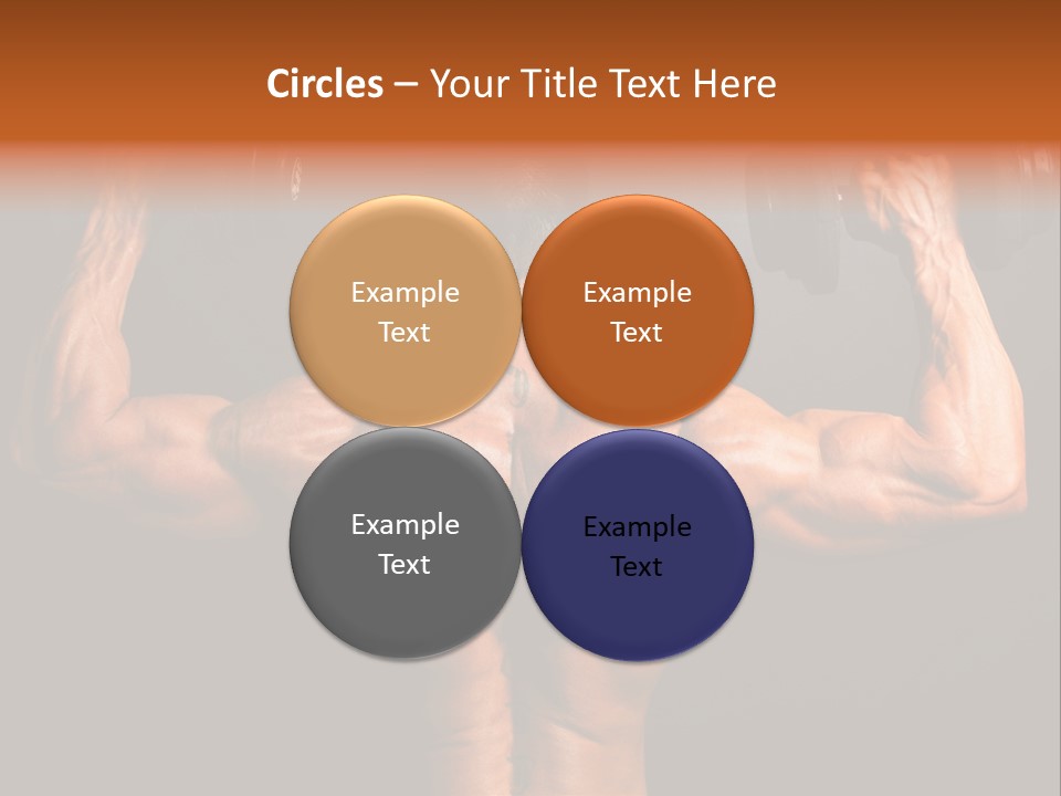 Black Background Workout Young PowerPoint Template